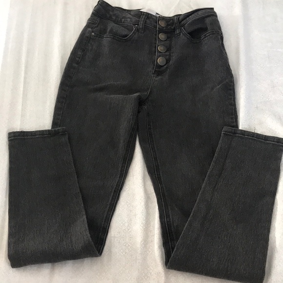 Faded Black Skinny Jeans - Picture 1 of 2